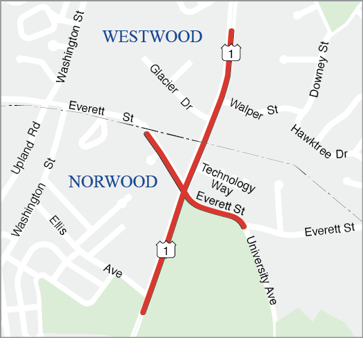 Norwood: Intersection Improvements at Route 1 and University Avenue/Everett Street Norwood: Intersection Improvements at Route 1 and University Avenue/Everett Street
